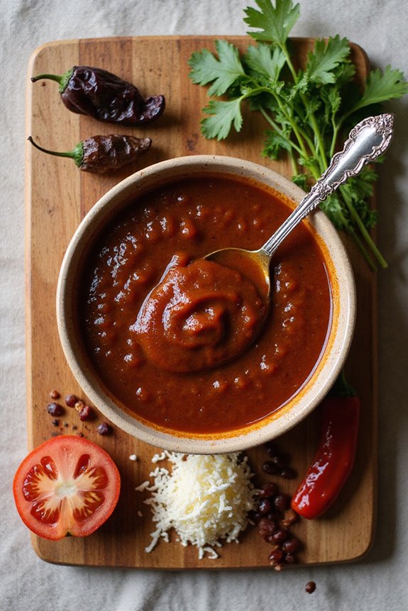 aromatic smoky poblano enchilada sauce