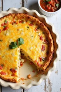 cheesy eggs rotel bake