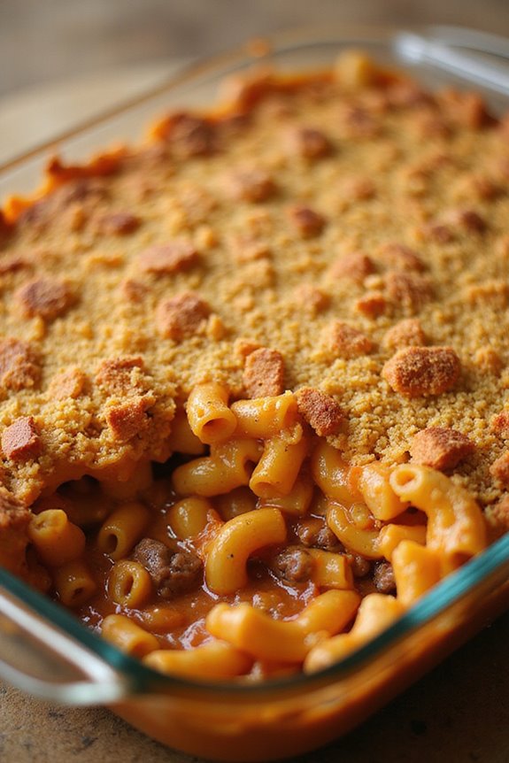 cheesy straightforward creamy comforting