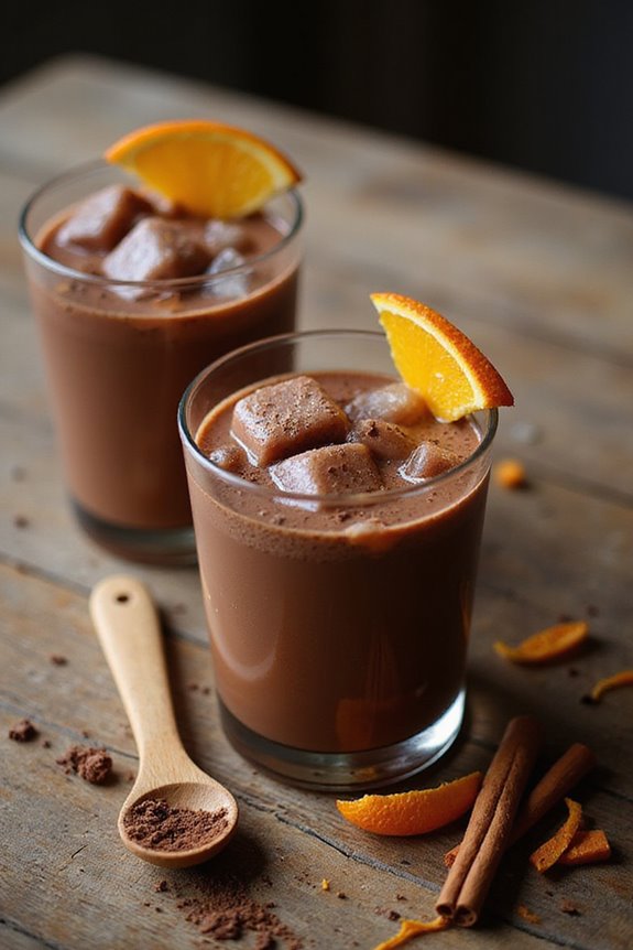 chilled spicy mexican chocolate delight