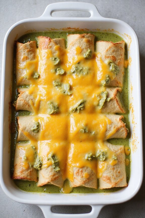 comforting mexican inspired chicken enchiladas