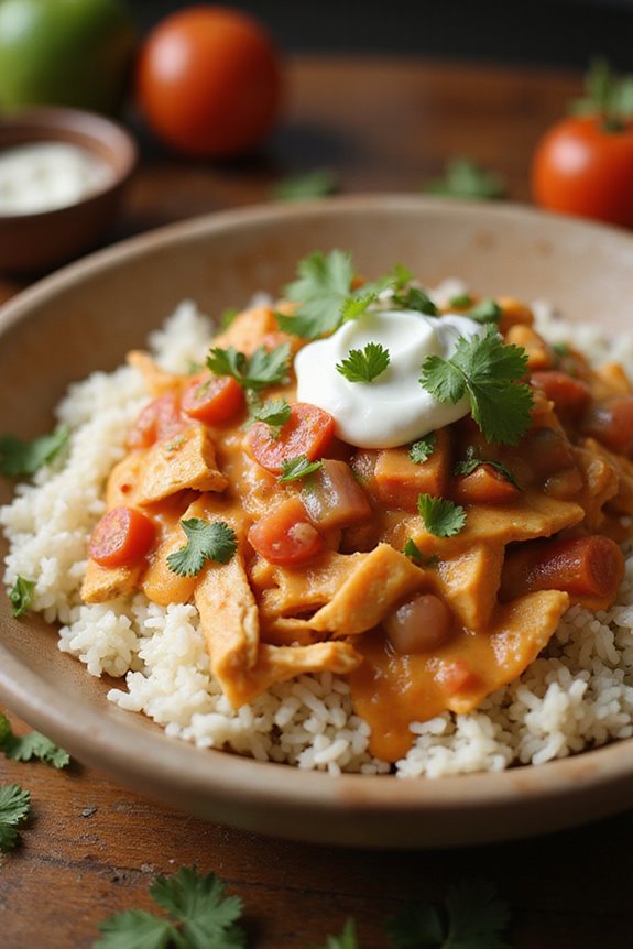 delicious creamy flavorful salsa chicken