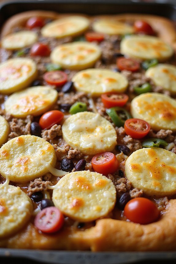 foolproof cheesy spicy mexican polenta pie