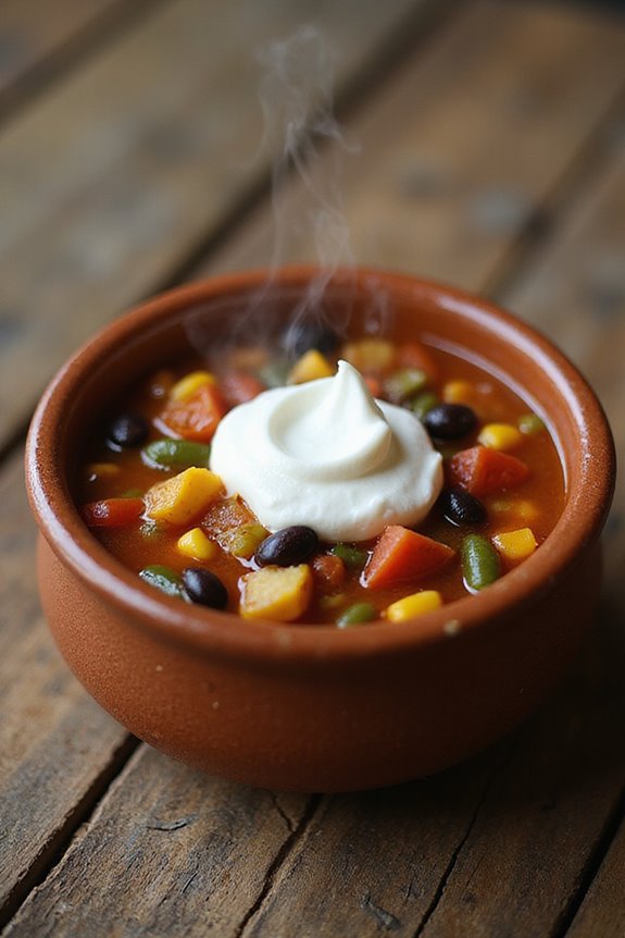 hearty mexican slow cooked minestrone