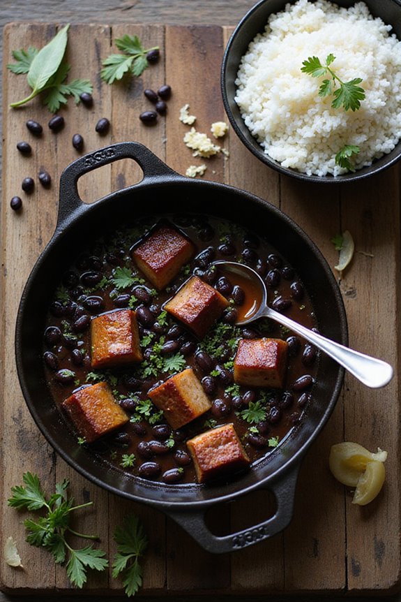 hearty savory cuban inspired bean dish