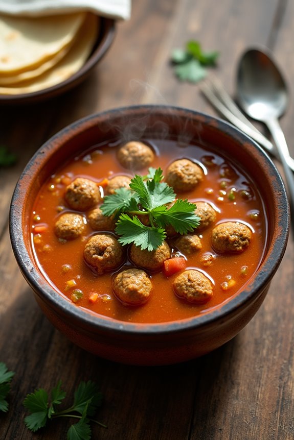 nourishing meatball soup delight