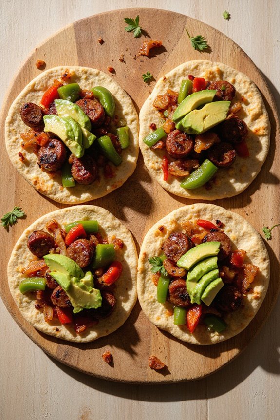 savory sausage pita wrap recipe