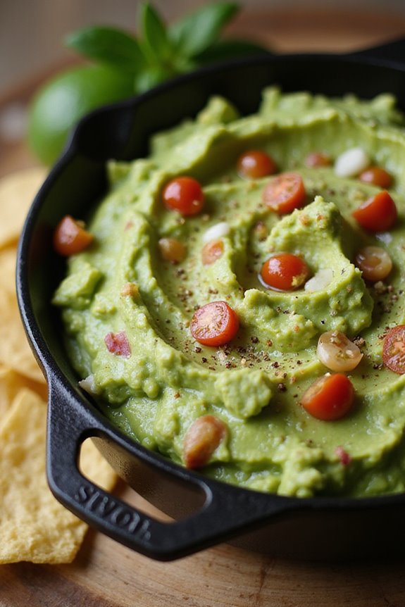 simple fresh flavorful guacamole