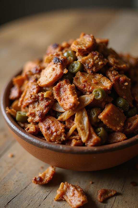 slow cooked shredded spiced fork tender pork