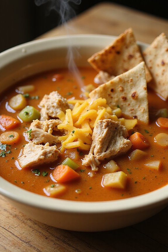 smoky creamy comforting chicken tortilla soup