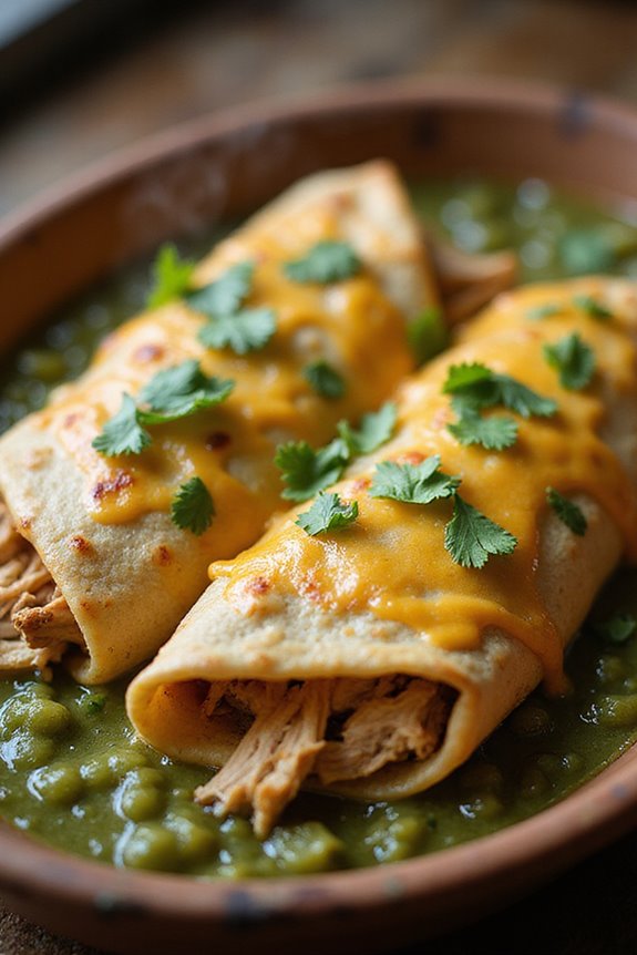 smoky layered flavorful enchilada making process