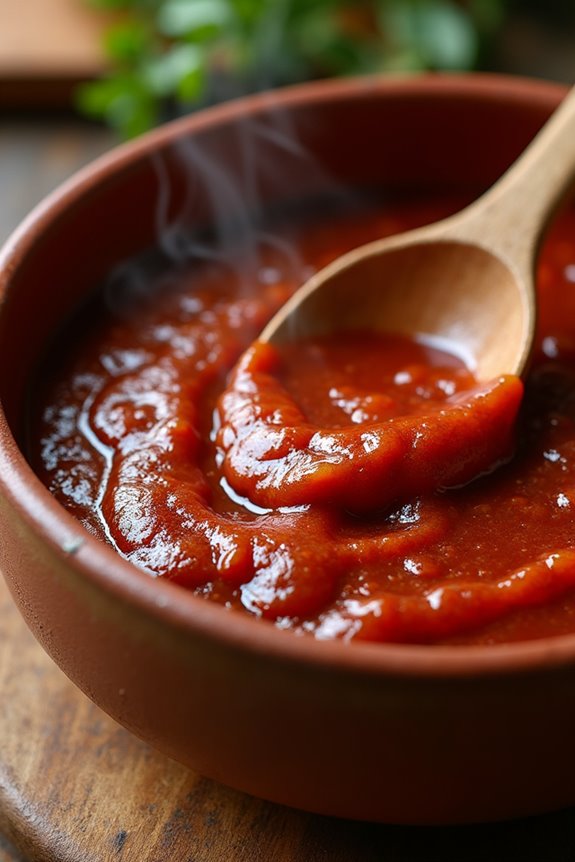 smoky simple cheesy enchilada sauce