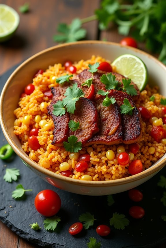 spicy pork mexican rice recipe
