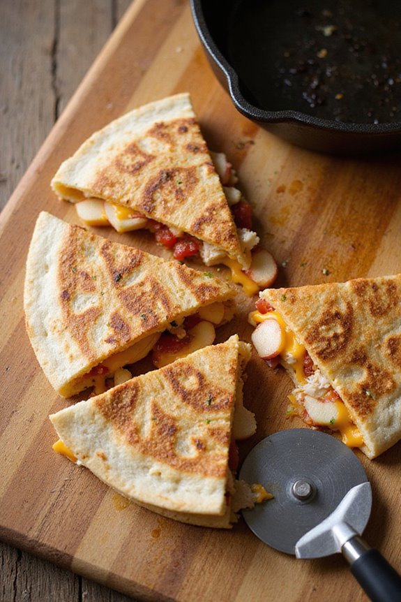 sweetly seasoned chicken quesadilla delight