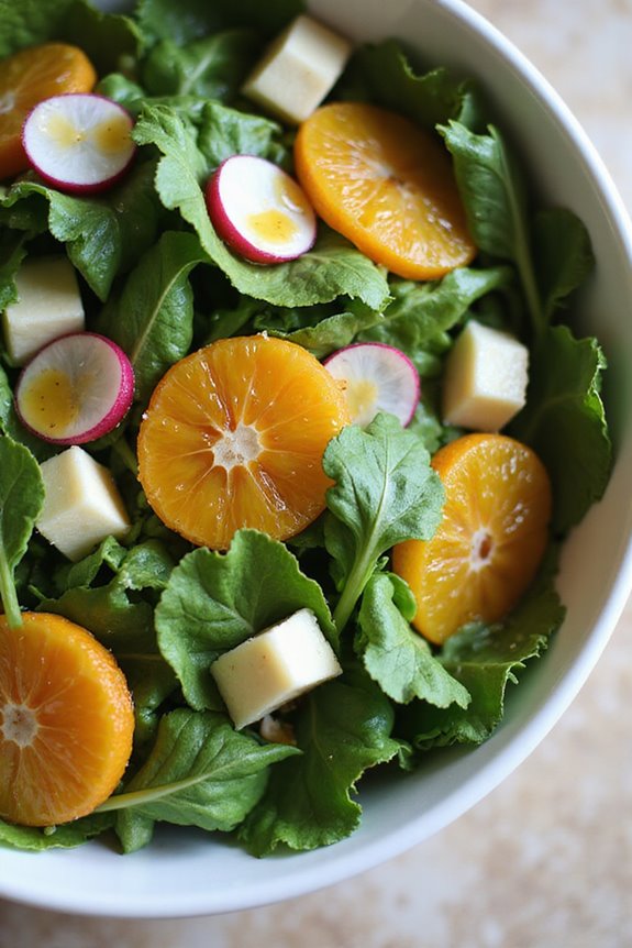 tequila infused tangerine watercress salad dressing