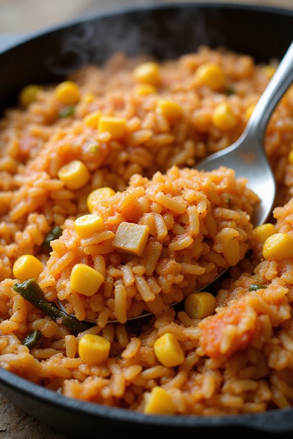 toasted rice fiery jalape os aromatic garlic simmered perfection
