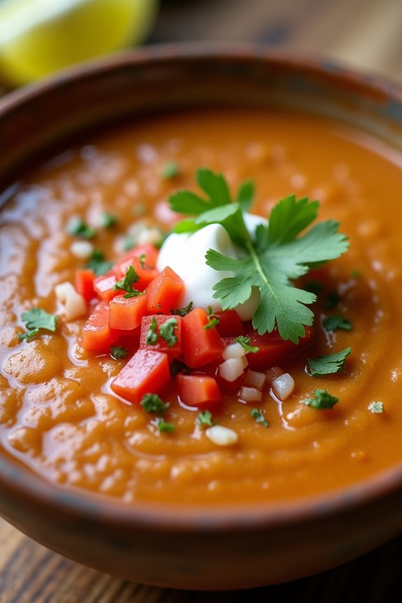 two part flavorful pinto bean soup